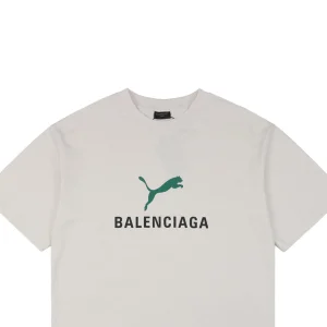 Balenciaga x Puma Logo Print T-shirt Grey
