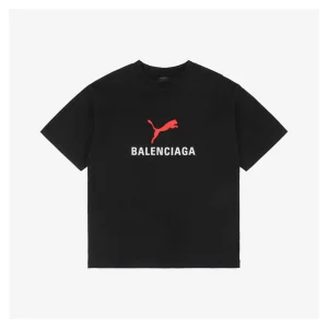 Balenciaga x Puma Logo Print T-shirt Black