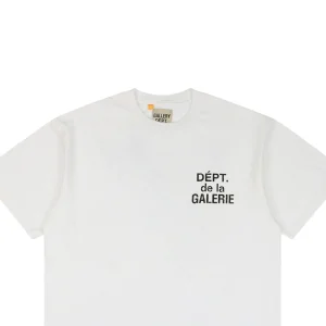 Gallery Dept Distressed French Logo Print T-shirt