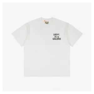 Gallery Dept Distressed French Logo Print T-shirt