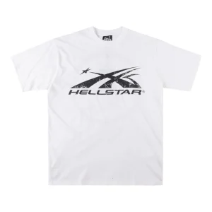 HELLSTAR Studios Large Logo Washed Cotton T-shirt White