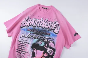 Hellstar Brainwashed World Tour T-shirt - Pink11