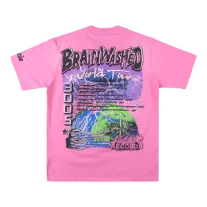Hellstar Brainwashed World Tour T-shirt - Pink