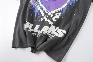 Hellstar Metro Boomin “Purple Heart On Fire” T-shirt10