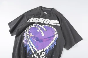 Hellstar Metro Boomin “Purple Heart On Fire” T-shirt9