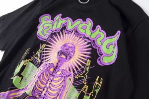 Hellstar Nirvana Skeleton Meditation Graphic T-shirt9