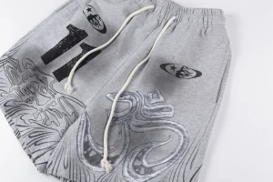 Hellstar Path To Paradise Logo Embroidery Casual Shorts1