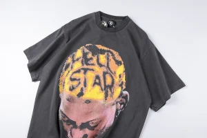 Hellstar “Rodman” Puff Print Portrait T-shirt6