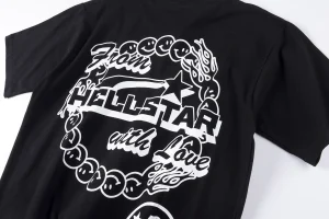 Hellstar Smile The World On Fire Globe Print T-shirt8