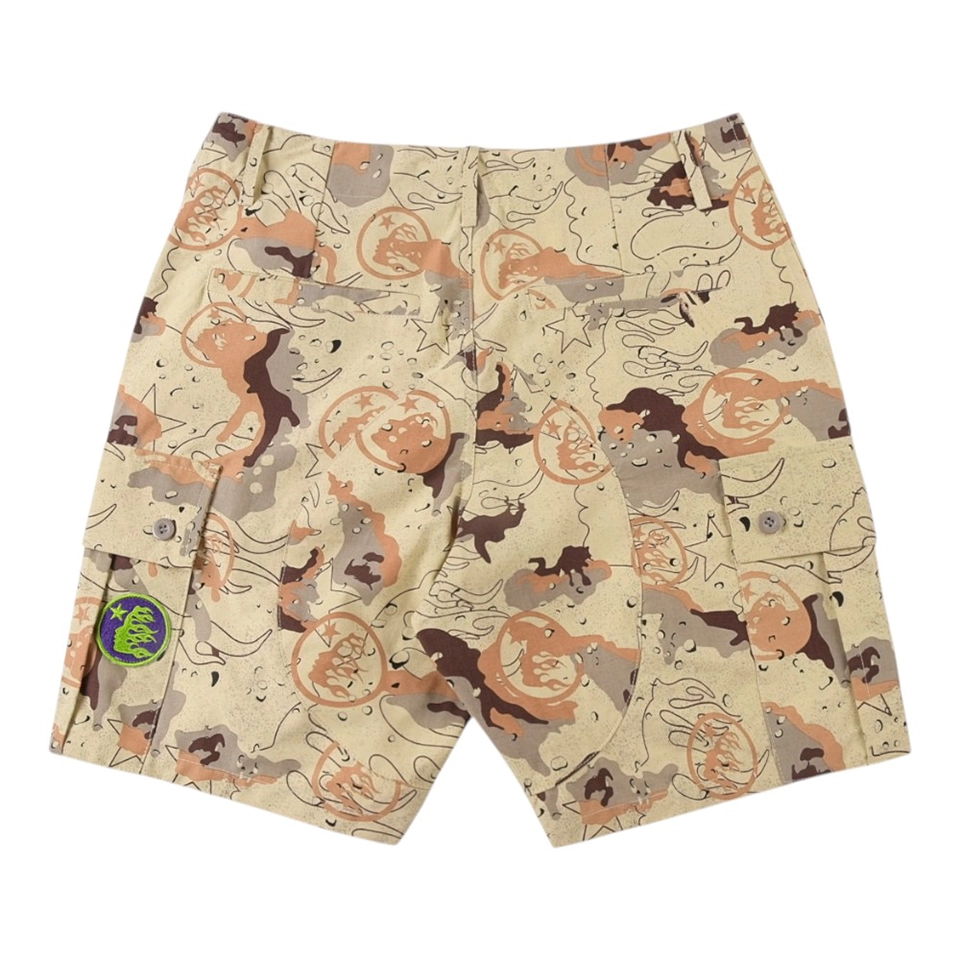 Hellstar Studios All-Over Embroidery Print Shorts