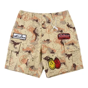 Hellstar Studios All-Over Embroidery Print Shorts