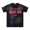 Hellstar Studios “BEAT US!” Graphic Washed T-shirt (Black/White)