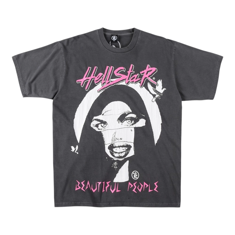 Hellstar Studios Beautiful People Summer Tour Cracked Print T-shirt