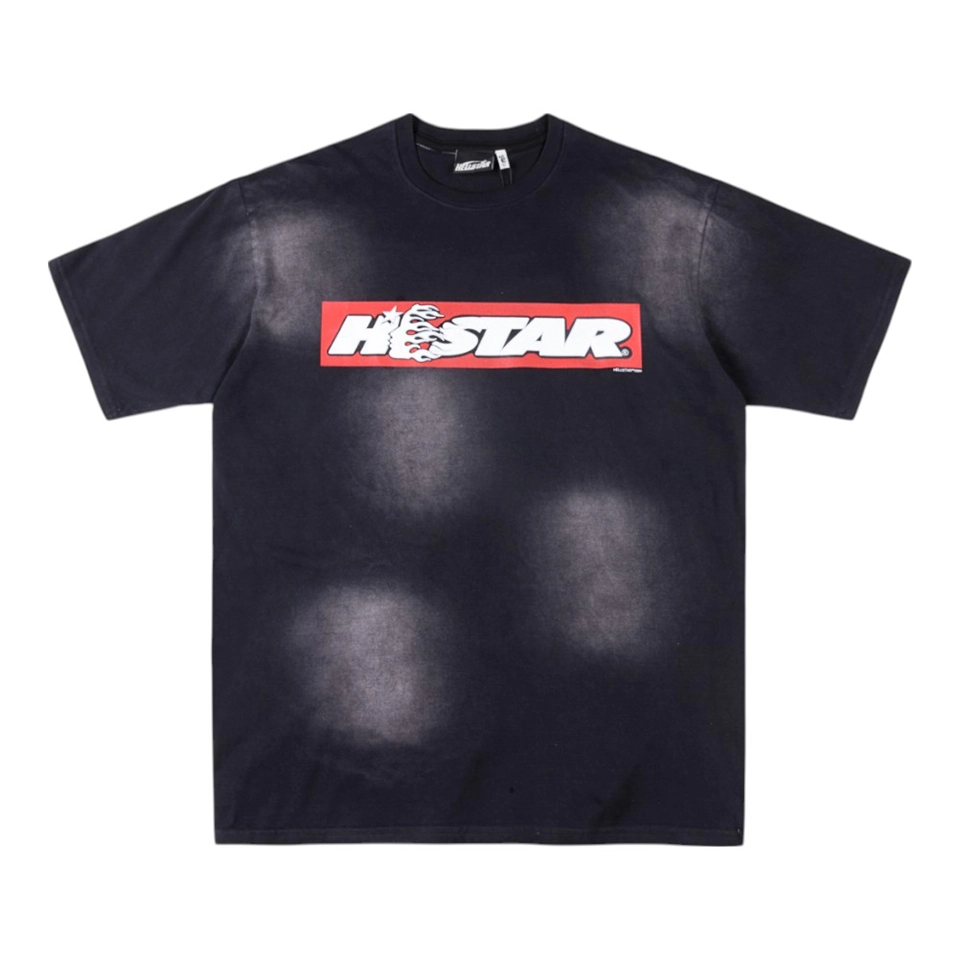 Hellstar Studios Box Logo Washed Cotton T-shirt