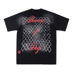 Hellstar Studios Bulldog Fence Graphic Washed T-shirt