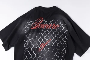 Hellstar Studios Bulldog Fence Graphic Washed T-shirt5