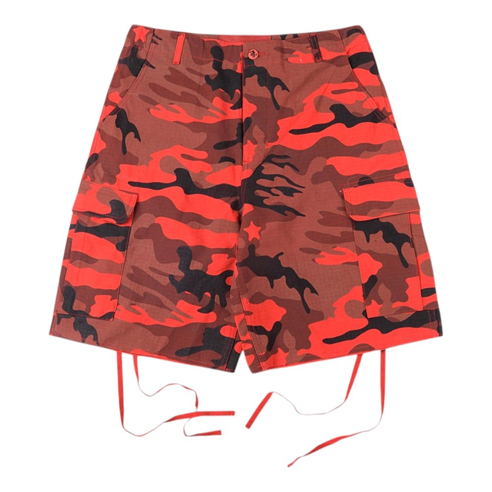 Hellstar Studios Capsule 11 Camo Cargo Shorts Red