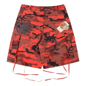 Hellstar Studios Capsule 11 Camo Cargo Shorts Red