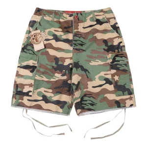 Hellstar Studios Capsule 11 Camo Cargo Shorts Green