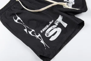 Hellstar Studios Colorblock Graffiti Print Shorts10