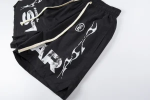 Hellstar Studios Colorblock Graffiti Print Shorts3