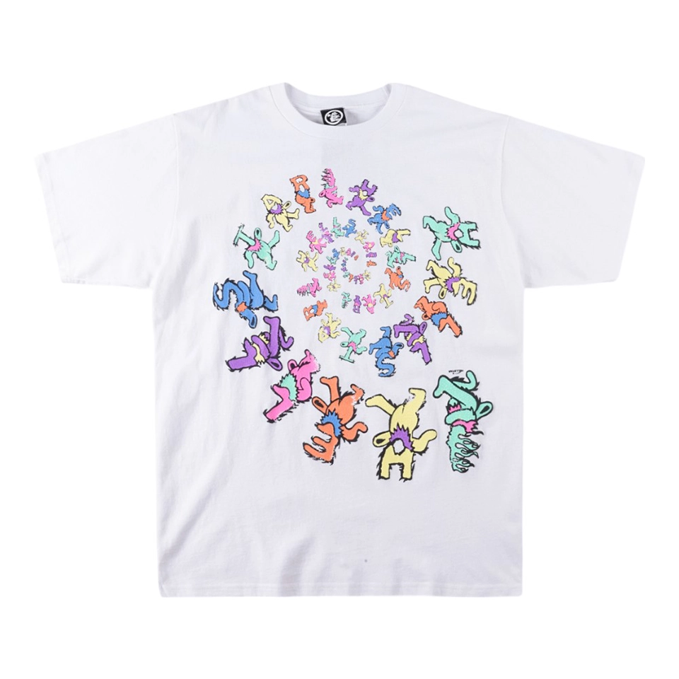 Hellstar Studios Dancing Spiral Bear Graphic T-shirt