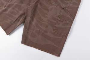 Hellstar Studios Denim Flame Pattern Washed Shorts13