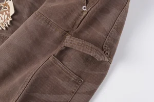 Hellstar Studios Denim Flame Pattern Washed Shorts5