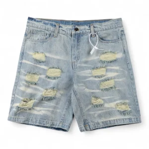 Hellstar Studios Distressed Denim Shorts