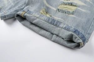 Hellstar Studios’ Distressed Denim Shorts2