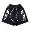 Hellstar Studios Ghost Flame Graphic Washed Shorts