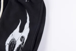 Hellstar Studios Ghost Flame Graphic Washed Shorts4