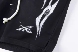 Hellstar Studios Ghost Flame Graphic Washed Shorts7