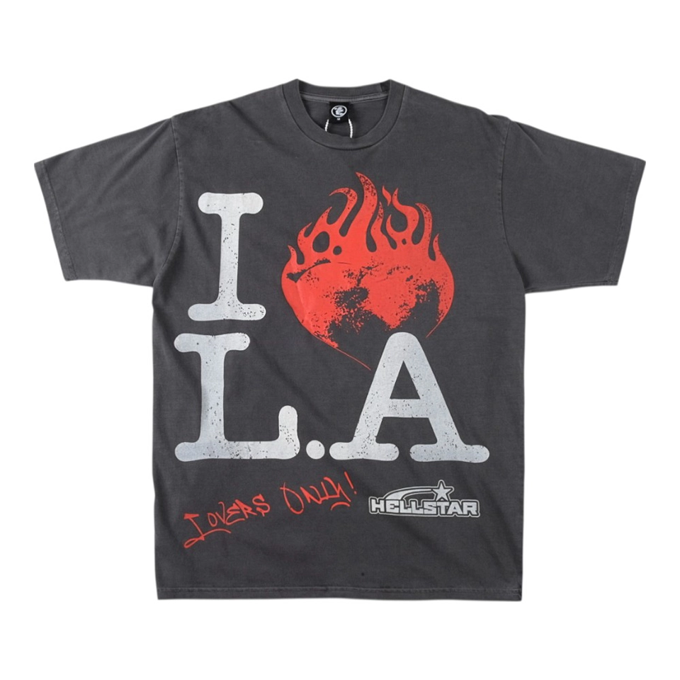 Hellstar Studios I Love L.A. Graphic T-shirt Black