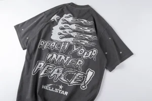 Hellstar Studios Inner Peace Skeleton Graphic T-shirt5