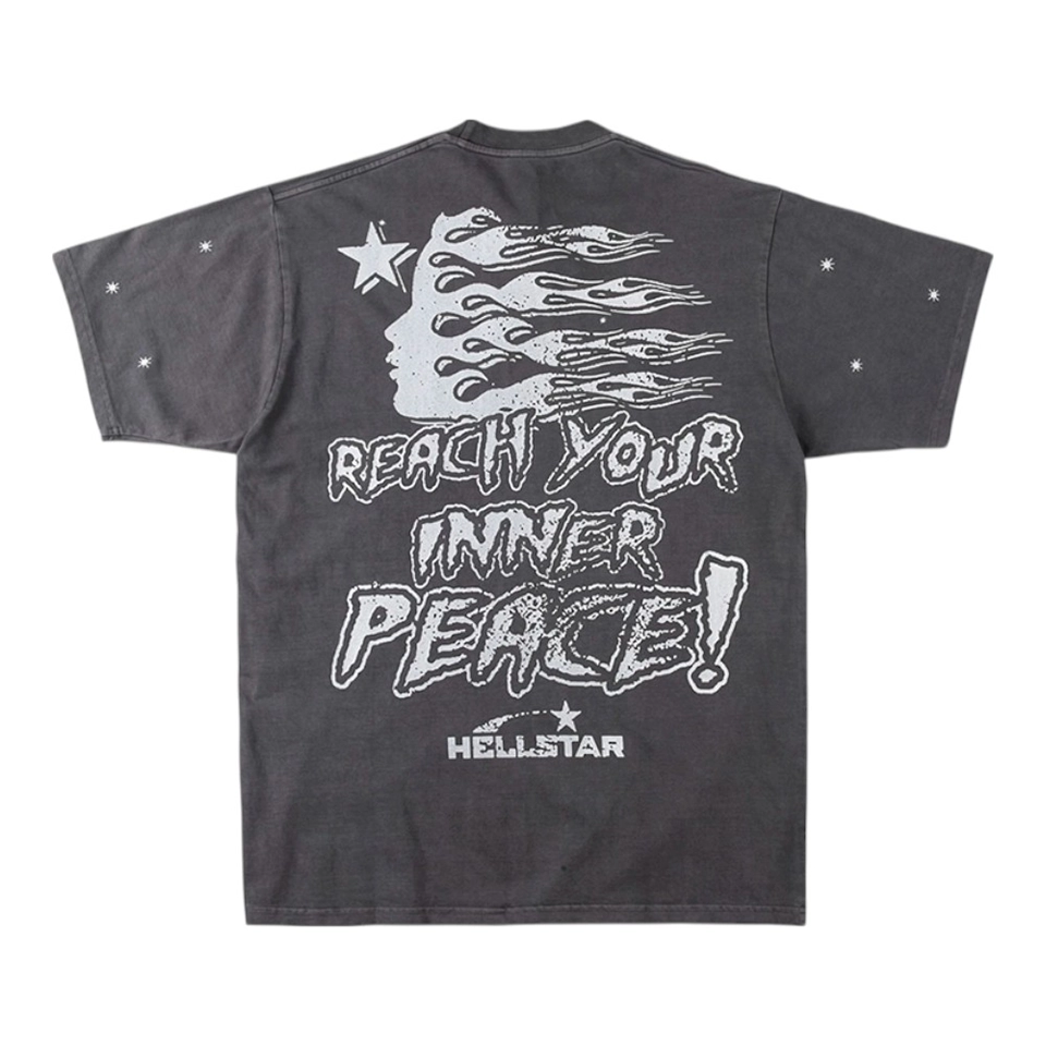 Hellstar Studios Inner Peace Skeleton Graphic T-shirt