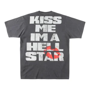 Hellstar Studios “Kiss Me I’m A Hellstar” Graphic T-shirt Black