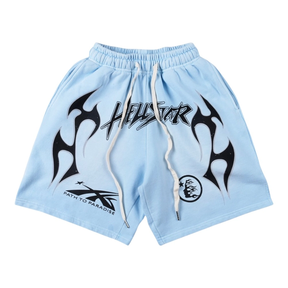Hellstar Studios Light Blue Path to Paradise Shorts