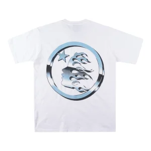 Hellstar Studios Metal Stainless Steel Logo T-shirt White