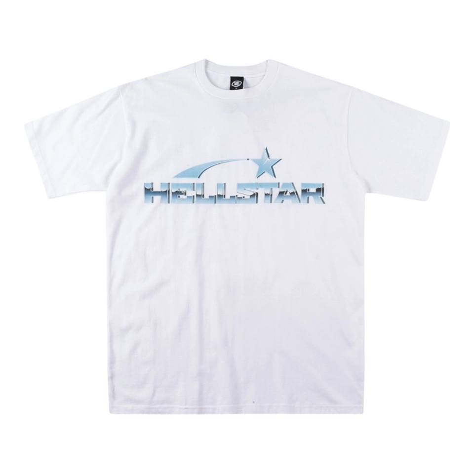 Hellstar Studios Metal Stainless Steel Logo T-shirt White