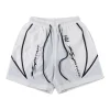 Hellstar Studios Path to Paradise Flame Logo Shorts (White/Black)