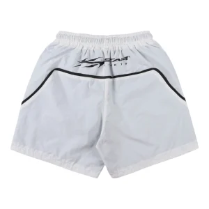 Hellstar Studios Path to Paradise Flame Logo Shorts White