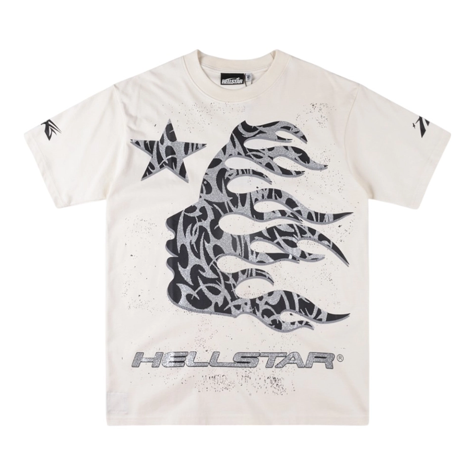 Hellstar Studios Path to Paradise Glitter Print T-shirt