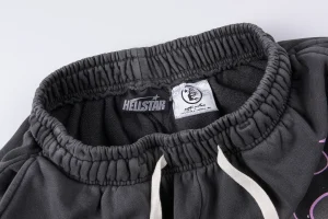 Hellstar Studios Pink Flame Washed Shorts9