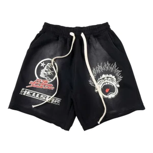 Hellstar Studios Scream Face Graphic Shorts