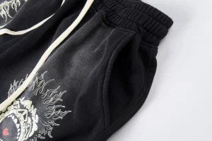 Hellstar Studios Scream Face Graphic Shorts6