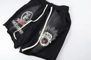 Hellstar Studios Scream Face Graphic Shorts7