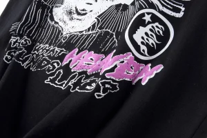 Hellstar Studios “Sounds Like Heaven” Pink Letter Graphic T-shirt2