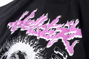 Hellstar Studios “Sounds Like Heaven” Pink Letter Graphic T-shirt5