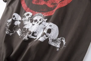 Hellstar Studios Spiked Skull Graphic T-shirt2
